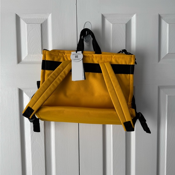 Telfar x Eastpak Yellow Black Medium Tote Backpack Detachable Shoulder Strap - Picture 10 of 14